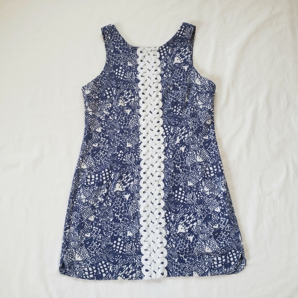 LP for Target | Navy Fish Dress with Lace